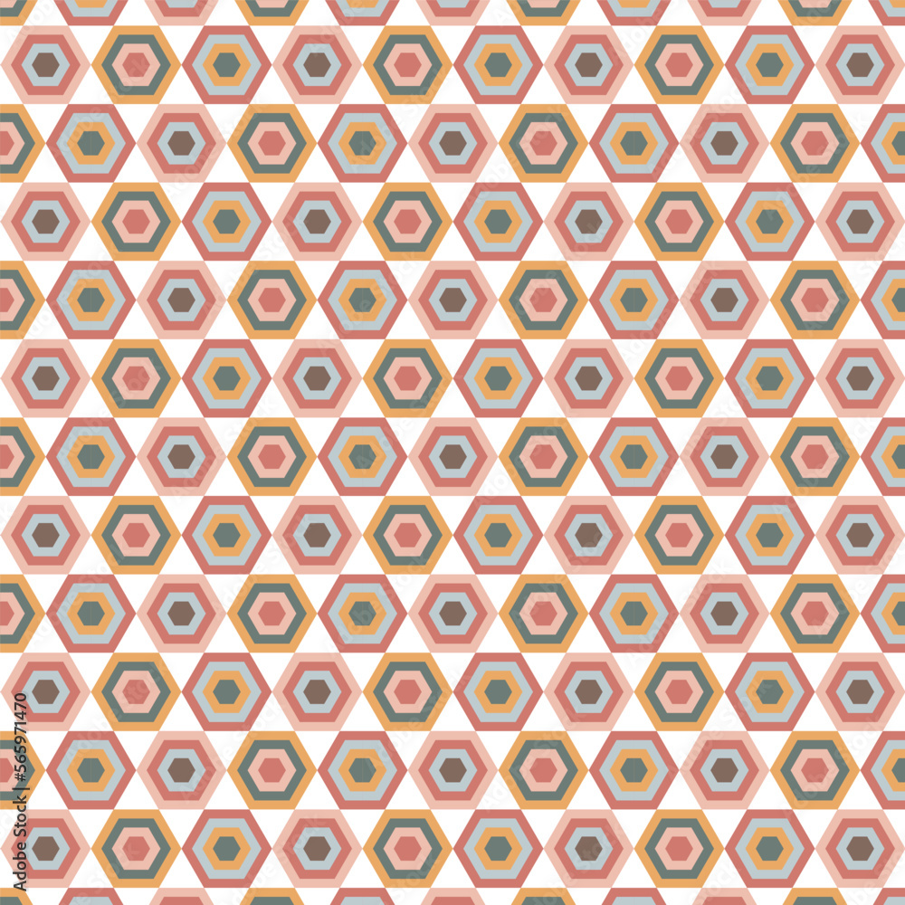 Seamless Pattern.Geometric floral aesthetic Style. Seamless Pattern.Geometric floral aesthetic Style.