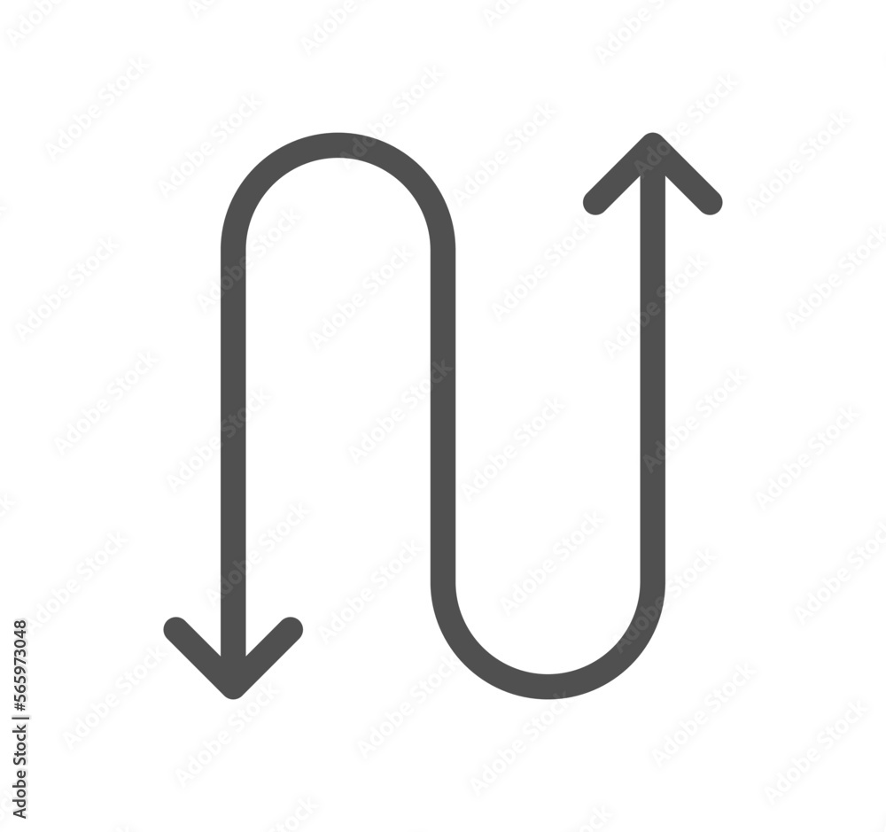 Obraz premium Arrows related icon outline and linear vector.