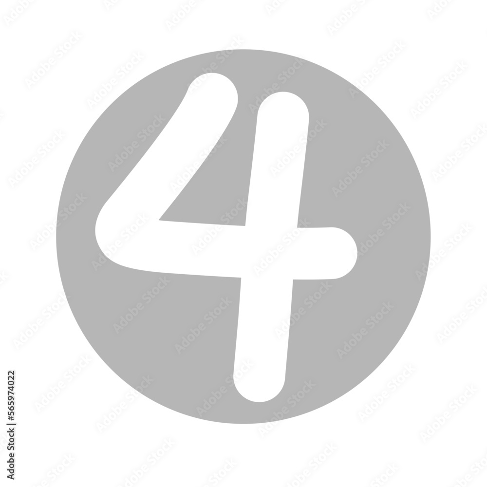 Obraz premium Number Icon, Dooddle Number, Numbers