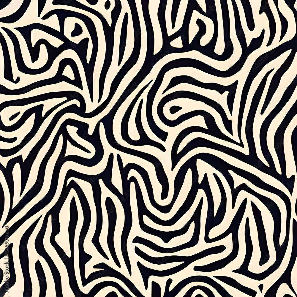 Abstract pattern with lines, A seamless vector background.  black, gray, beige, and brown texture. Generative AI