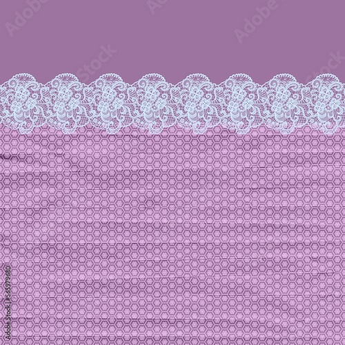 papier dentelle rose