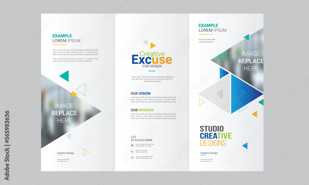 Simple Trifold Brochure Layout Simple Trifold Brochure Layout