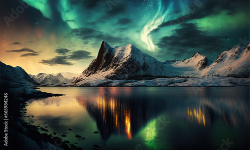 aurora borealis, ki generated © Comofoto