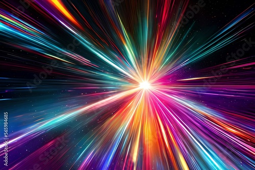abstract colorful background, hyperdrive, blurred