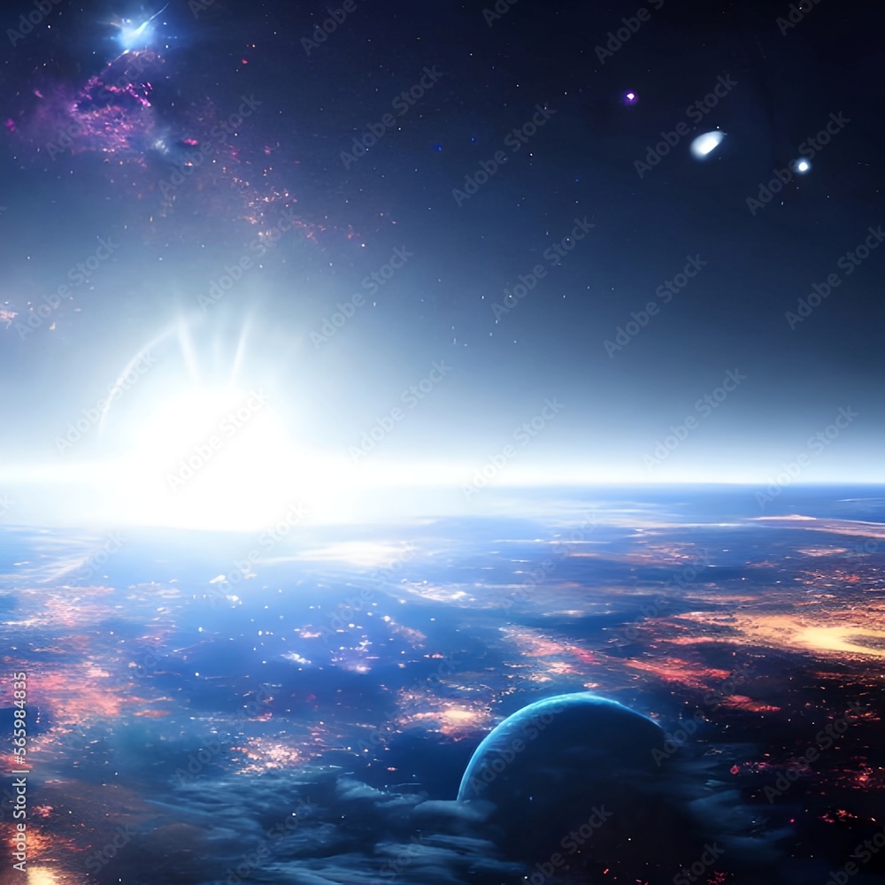 sunrise in space sunrise in space