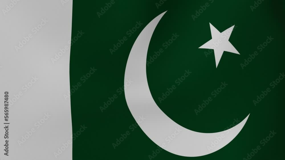 National Flag in the Wind - Looping Animation -Pakistan National Flag in the Wind - Looping Animation -Pakistan