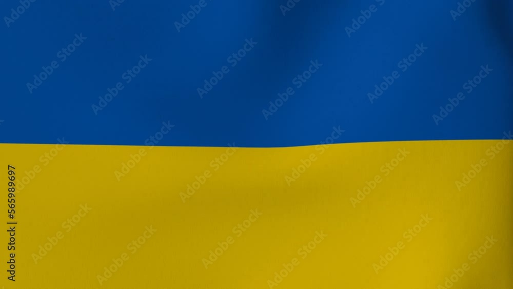 National Flag in the Wind - Looping Animation -Ukraine National Flag in the Wind - Looping Animation -Ukraine