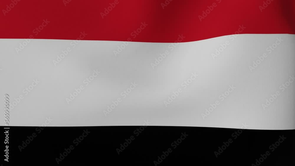 National Flag in the Wind - Looping Animation -Yemen National Flag in the Wind - Looping Animation -Yemen