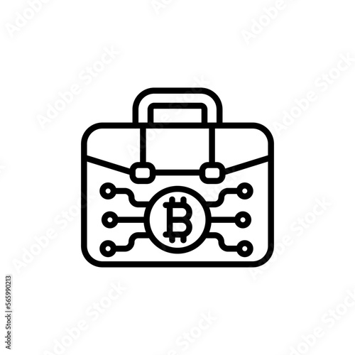 Portfolio icon in vector. Logotype