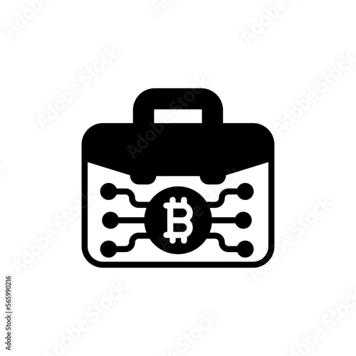 Portfolio icon in vector. Logotype