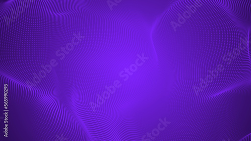 Abstract dot purple color wave pattern gradient texture technology background.