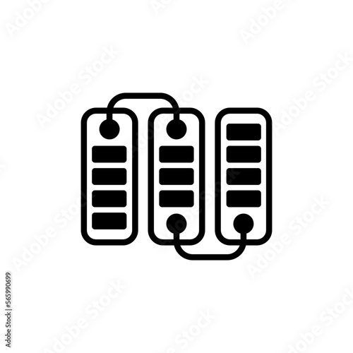 Ordered Records icon in vector. Logotype