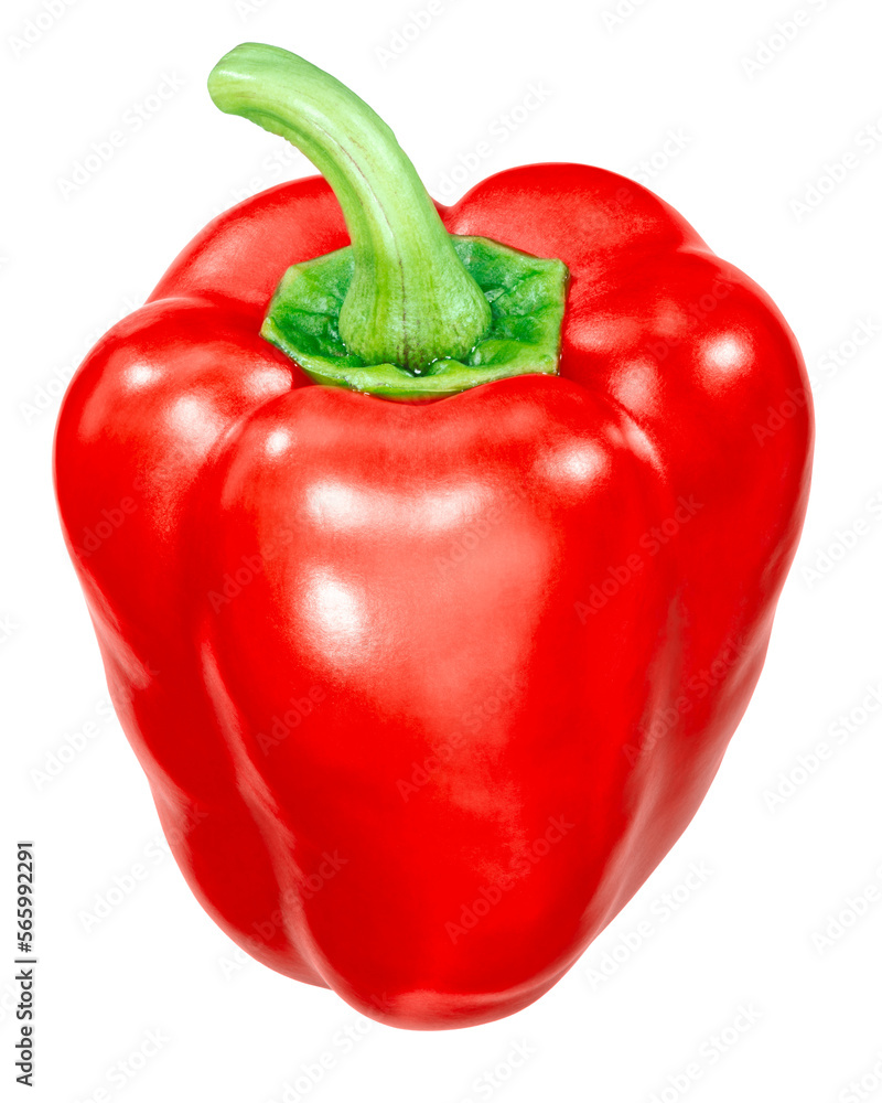 Red Bell Pepper (Capsicum annuum), whole pod isolated png Red Bell Pepper (Capsicum annuum), whole pod isolated png