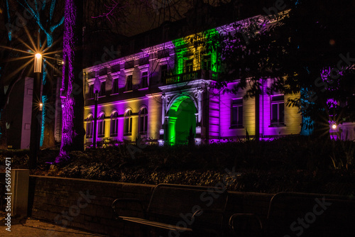 Frankfurt - Winterlichter Palmengarten Gesellschaftshaus photo