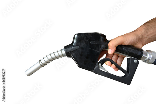 Tableau sur toile Black fuel pump service for dispensing petrol for motor vehicles