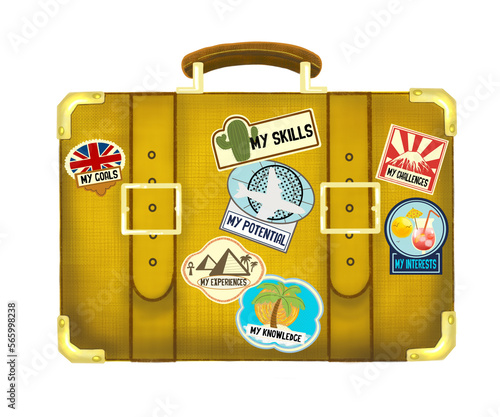 The suitcase of life: the journey inside oneself, which develops our potential, our interests, our skills, our knowledge and allows us to overcome our challenges.