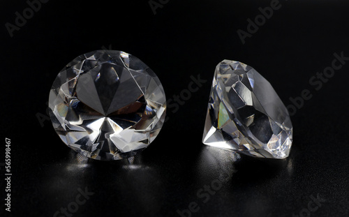 Two diamonds on a black background.