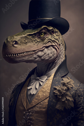 T-rex portrait