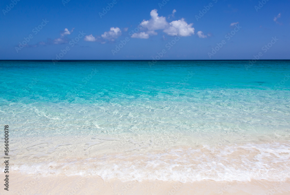 Paradise Island Transparent Turquoise Color Waves