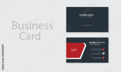 Modern business card template. Visiting card for business and personal use. 