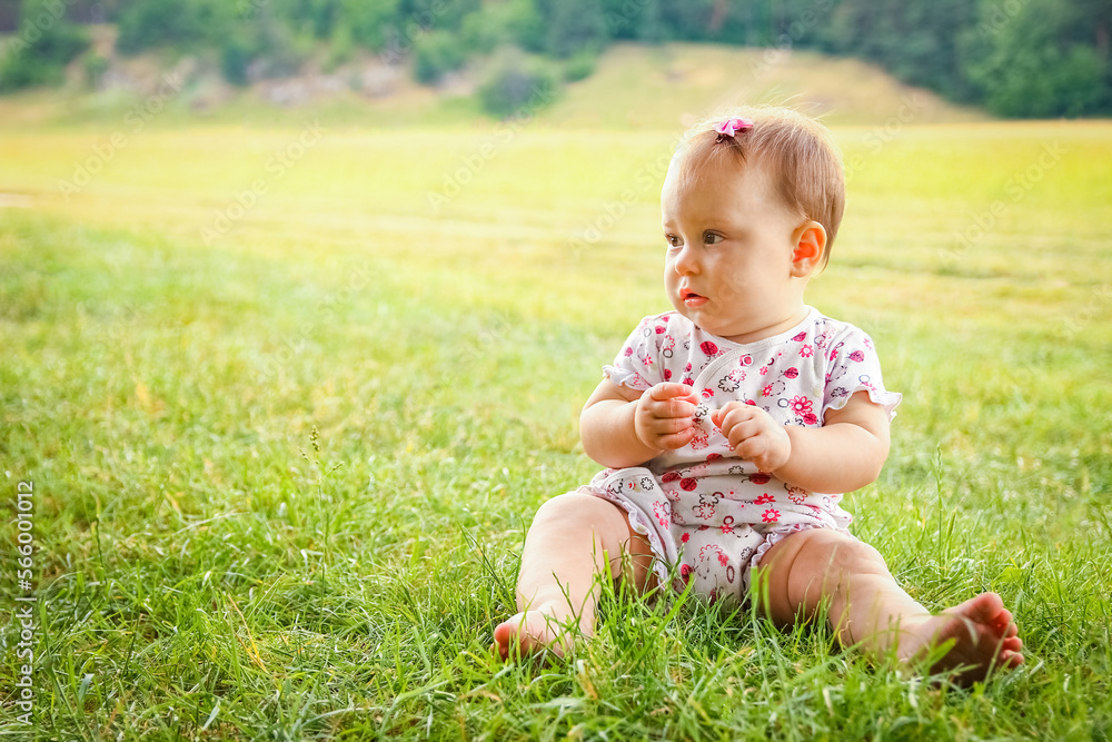 happy child outdoors in the park happy child outdoors in the park