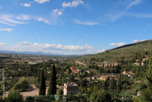 Landscape around Spello, Umbria Italy
