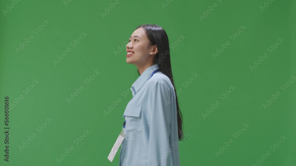 Side View Of Asian Business Woman Walking On Green Screen Background In The Studio
Side View Of Asian Business Woman Walking On Green Screen Background In The Studio