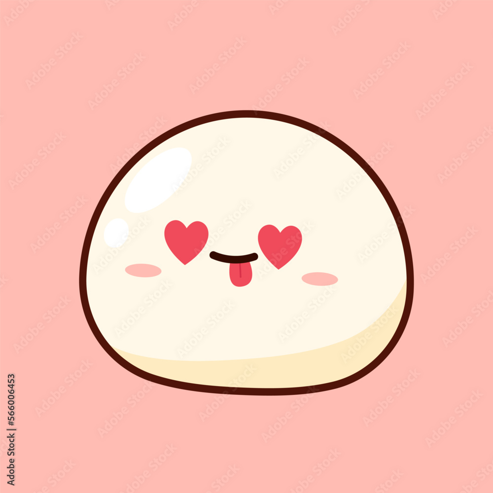 Mochi icon vector. Mochi logo design. Japanese rice dessert. Mochi in Valentine's day. Mochi icon vector. Mochi logo design. Japanese rice dessert. Mochi in Valentine's day.