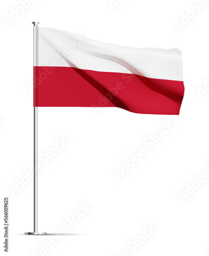 Polish flag isolated on white background. EPS10 vector Free Download Polish flag isolated on white background. EPS10 vector - GFXLoad