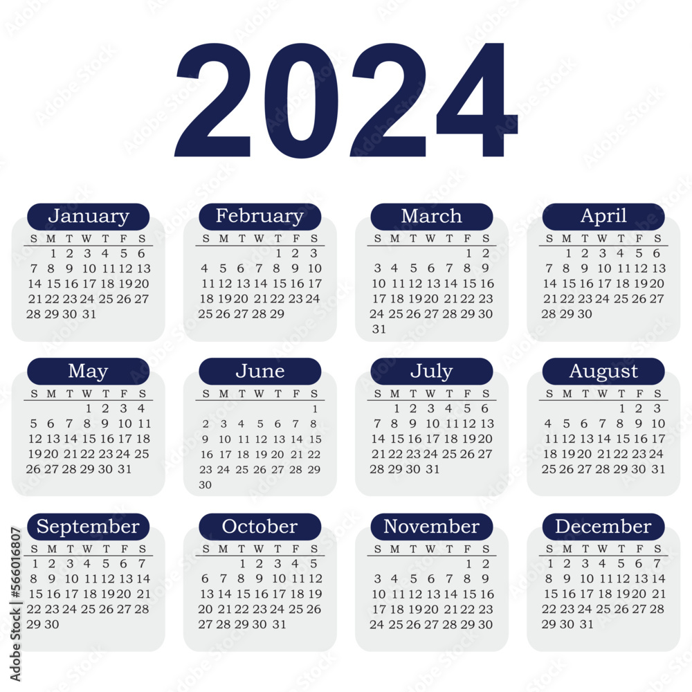 Best selling 2024 Calendar , calendar 2024 week start Sunday corporate