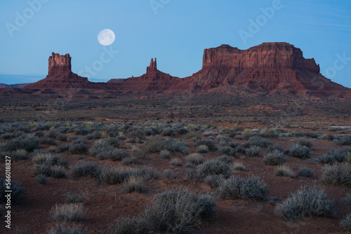 Moonrise Above the Rocks © marknortona