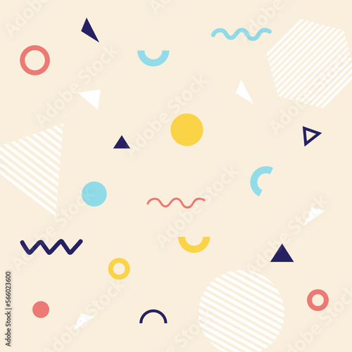 Modern abstract background with halftone elements composed of geometric shapes and lines