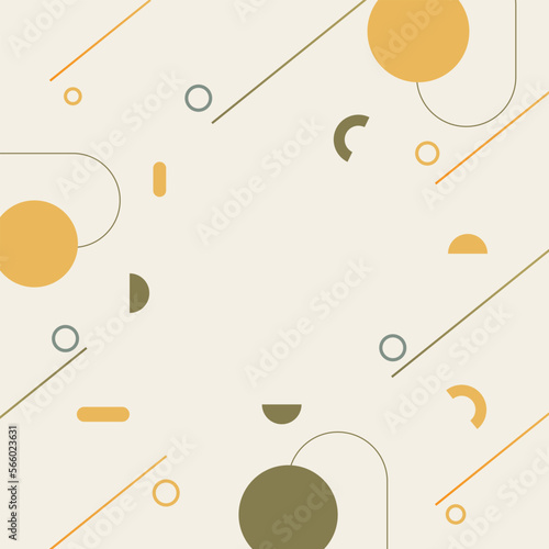 Modern abstract background with halftone elements composed of geometric shapes and lines