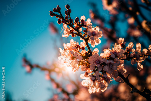 Cherry Blossom with Bokeh Background