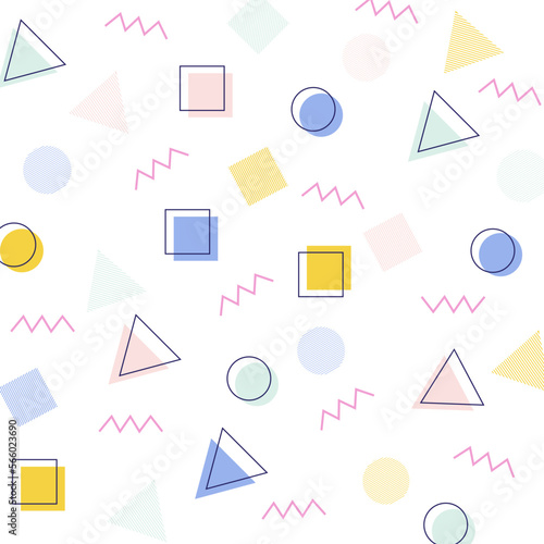 Modern abstract background with halftone elements composed of geometric shapes and lines