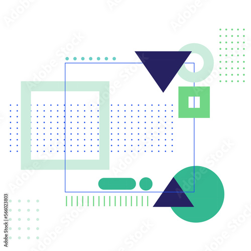 Modern abstract background with halftone elements composed of geometric shapes and lines