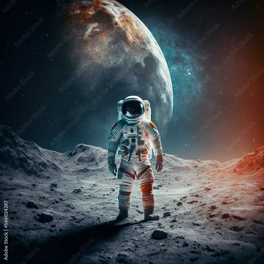 Astronaut in Space. Generative AI, Generative, AI. Astronaut in Space. Generative AI, Generative, AI.