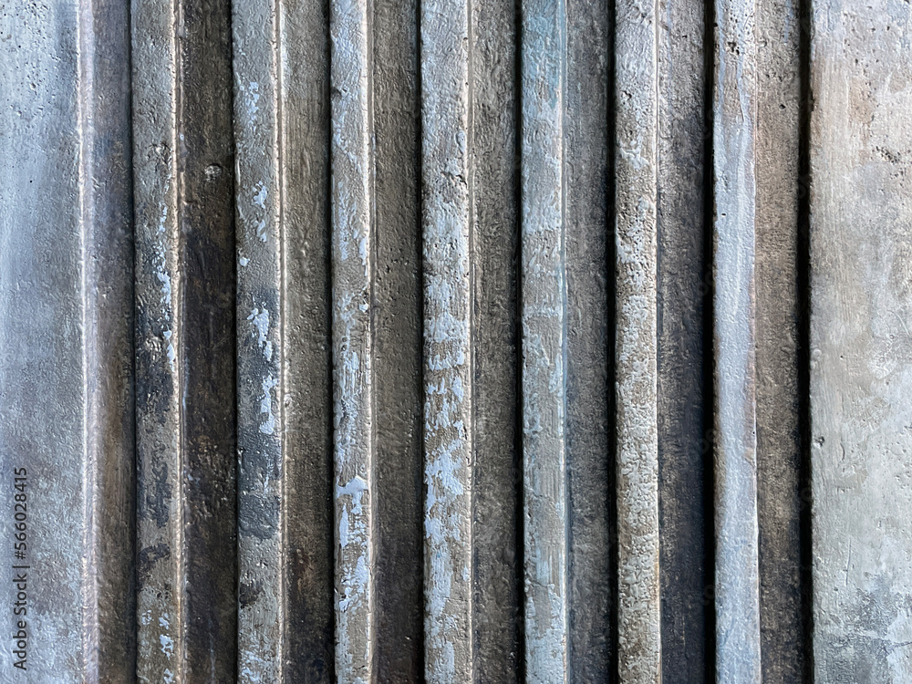 artistic texture of an old etched metal wall. Pattern of steel. Rusting wall.