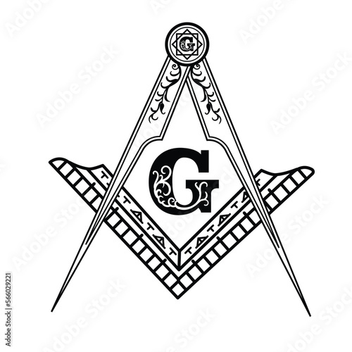 freemasonry Emblem tattoo Compass Tattoo VECTOR 
 photo