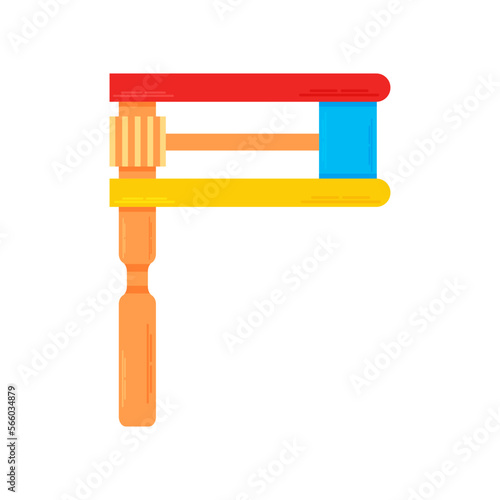 Traditional wooden Purim rattle. Musical instrument ratchet, jewish toy.