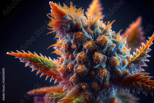 close up of a flower cannabis