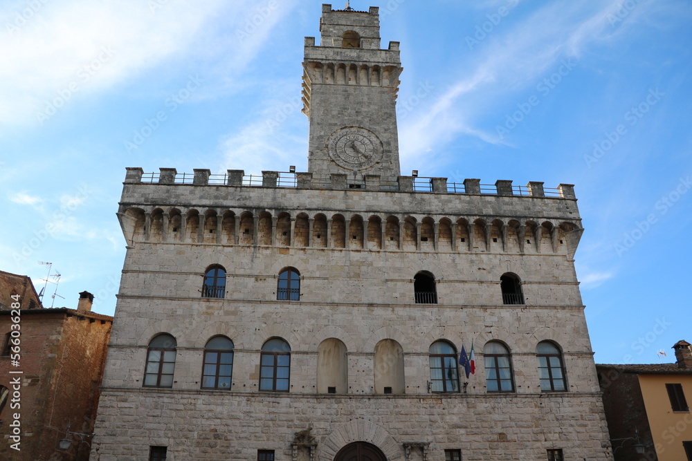 Town Hall in Montepulciano, Tuscany Italy