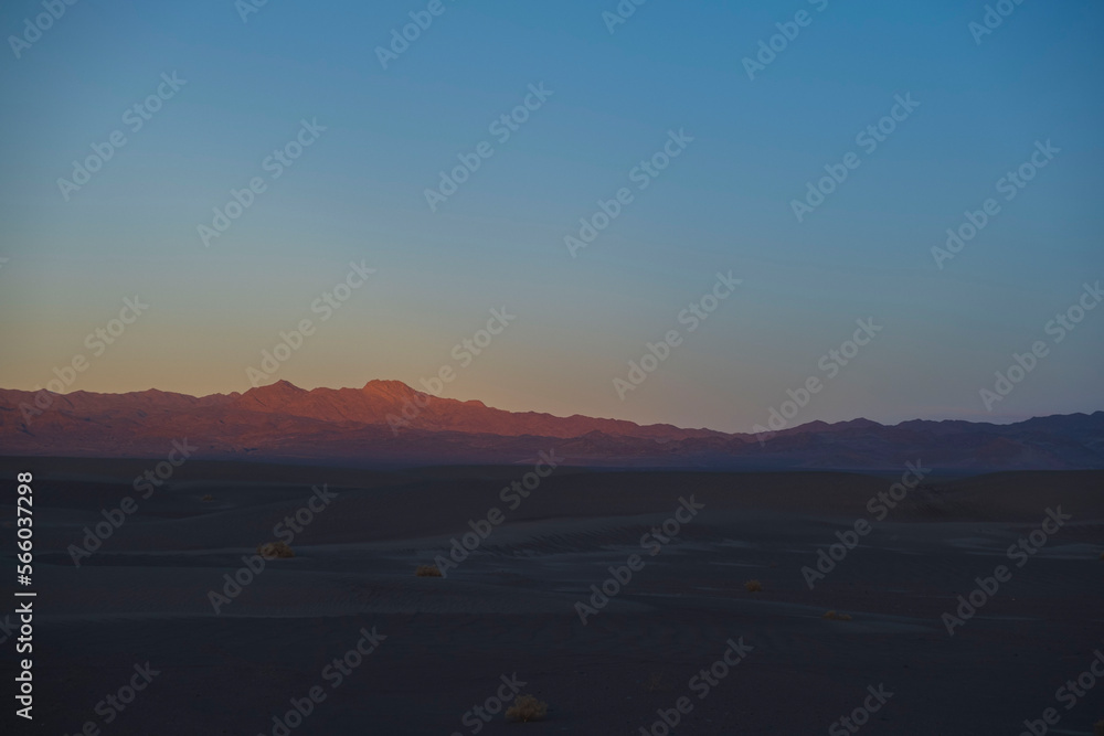 sunset other the desert