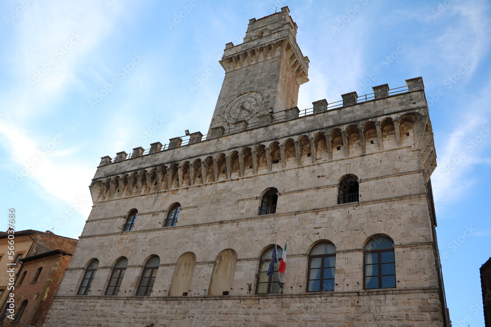 Palazzo comunale in Montepulciano, Tuscany Italy