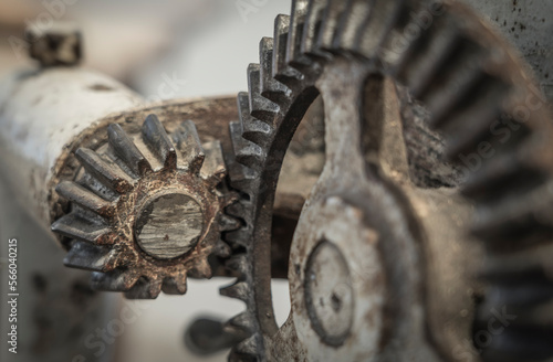 gears of a historic machine