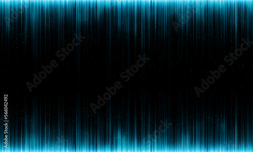 Blue abstract sound wave frame background