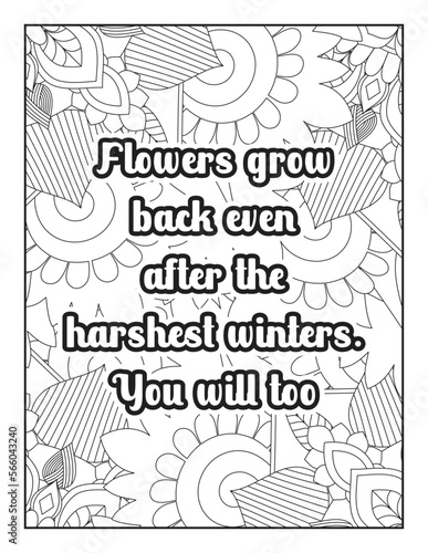 inspirational words coloring book pages design. motivational quotes coloring pages design. Quotes coloring page. Affirmative quotes coloring page. Positive quotes coloring page. Motivational Quotes.