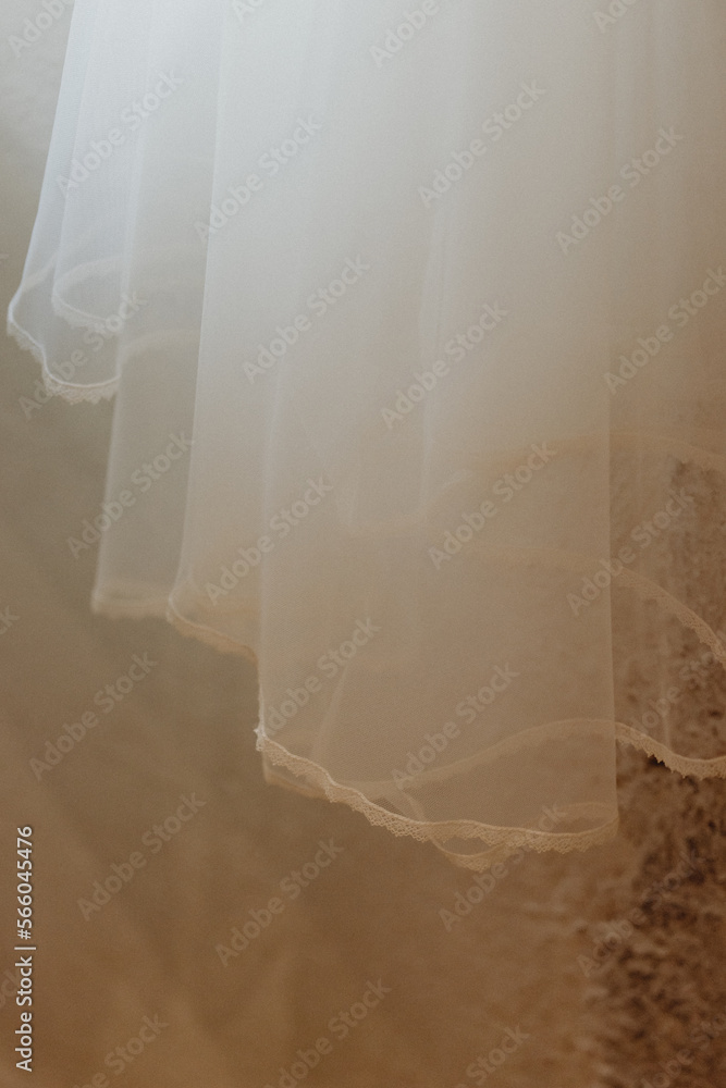 Le voile de la mariée suspendu Le voile de la mariée suspendu