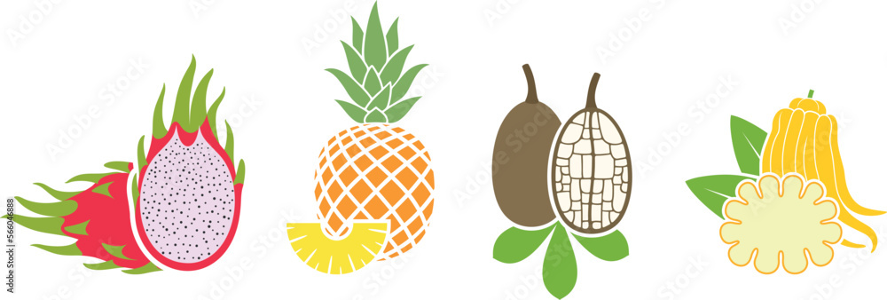 Fruit logo. Isolated fruit on white background Fruit logo. Isolated fruit on white background