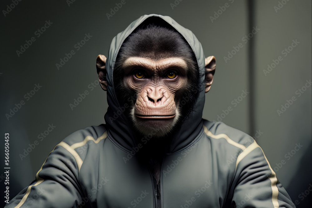 Obraz premium Monkey - Athletic Edition - 54 Megapixels - Generative AI
